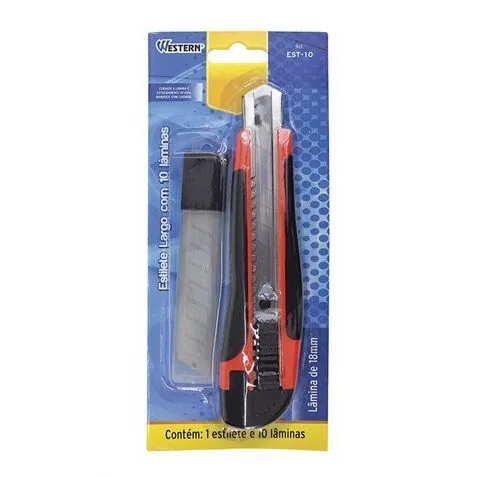 Estilete Western Est-10 Largo C 10 Laminas