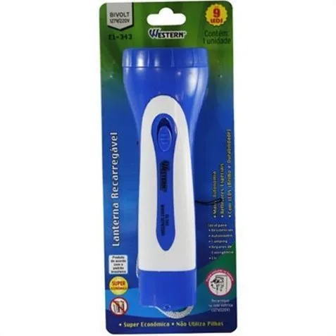 Lanterna Western Recarr  9 Leds El-343