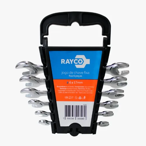 Jogo Rayco 12404 Chave Fixa 6 A 17mm 6pcs