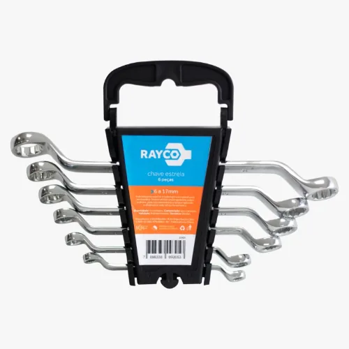 Jogo Rayco 12403 Chave Estrela 6 A 17mm 6pcs