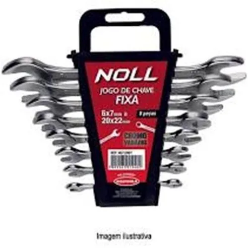 Jogo Noll 4070003 Chave Fixa 6x7mm A 16x17mm 6pc