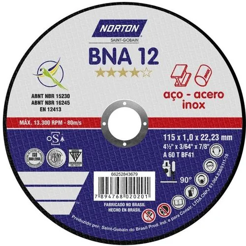 Disco Norton Bna12 115 X 1.0 X 22.23mm - Azul