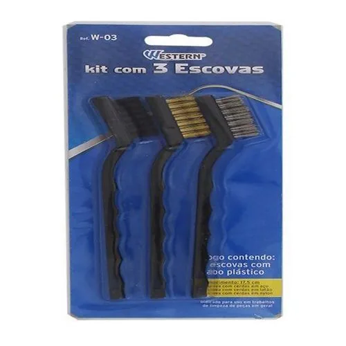 Escova Western W-03 Aco Kit C/3pcs C/c