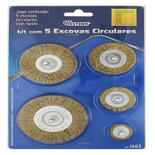 Escova Western 1683 Kit C/5pcs Aco Circular