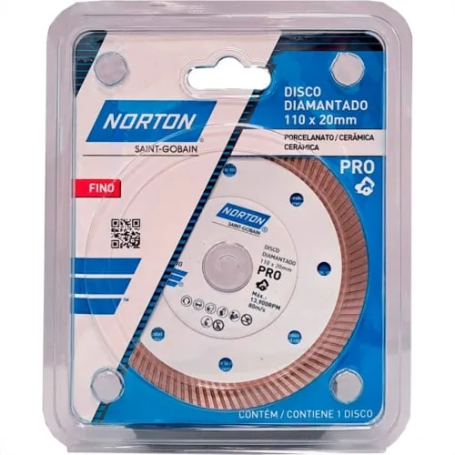 Disco Norton Fino Pro Porcelanato 110 X 20mm