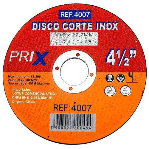 Disco Lotus4007 Corte Inox 4 1/2x 1.0