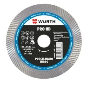 Disco Wurth Corte Diamantado Pro-hd Turbo 105x22