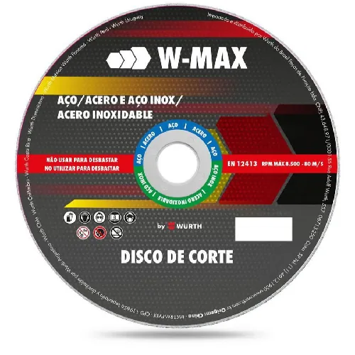 Disco Wurth Corte Inox W-max Razor 115x1.0x22