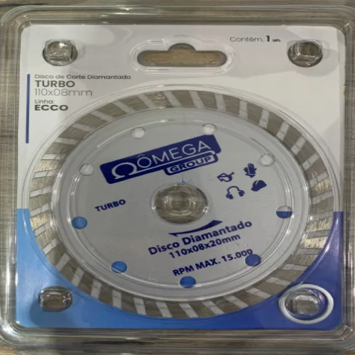 Disco Omega Corte Diamantado Turbo 110 X 8mm