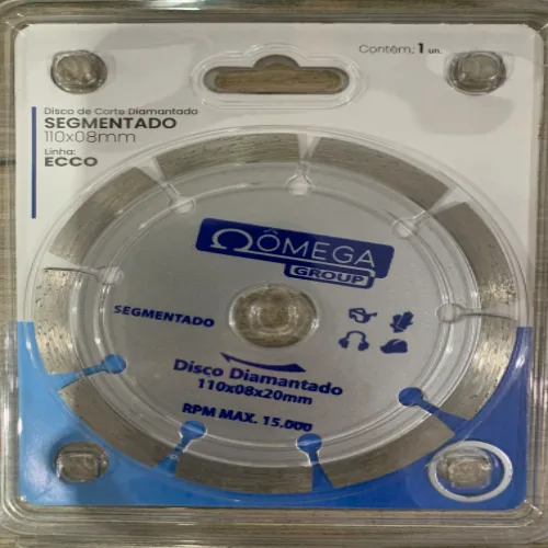 Disco Omega Corte Diamantado Segmentado 110 X 8mm