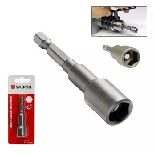 Soquete Wurth Magnetico Canhao   12mm