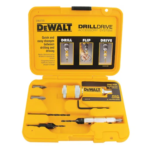 Jogo Dewalt Troca Rapida Fur/paraf 8pcs Dw2730
