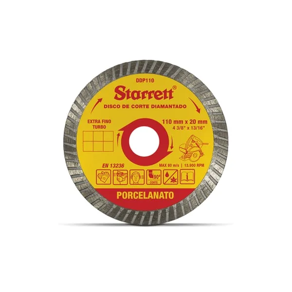 Disco Starrett Corte Diamantado Porcelan 110x20m