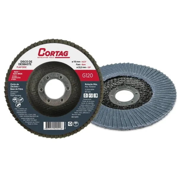 Disco Cortag Desbaste Flap G120 4.1/2" 115 mm