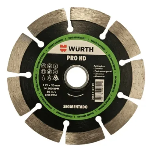 Disco Wurth Pro Hd Diamantado 112mm Segmentado