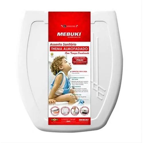 Assento Mebuki Thema Almofadado Branco Ata01
