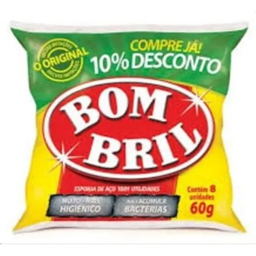 Esponja De Aco Bombril C/8 60g  26921