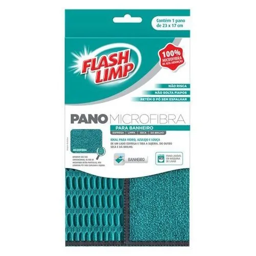 Pano Flash Limp Flp6711 Microfibra Banheiro