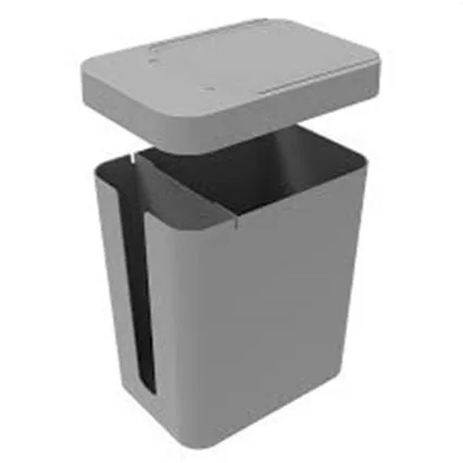 Lixeira Soprano Basurero C/ Porta Sacos 5l Cinza