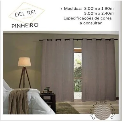 Cortina Genesis/pesitex Pinheiro 3x2,40