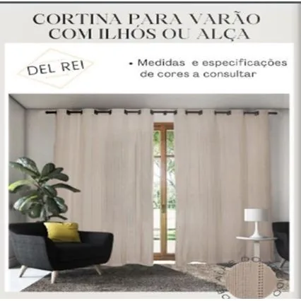 Cortina Genesis/pesitex Del Rei Vazada 2,80x2,20