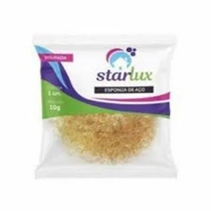 Esponja Starlux Aco Latao/dourada 10gr
