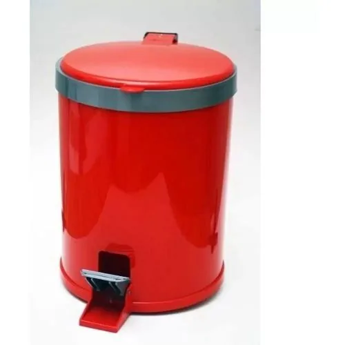 Lixeira Viel 3486 C/pedal 5lt Vermelha