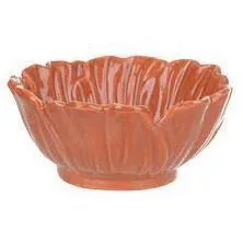 Centro Florarte Mesa Ceramica Petalas Red Terracot