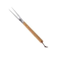 Garfo Lyor Churrasco  Aco Inox Cabo Bambu