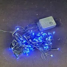 Pisca Florarte 100 Led Fio Pvc  127v Azul 8m