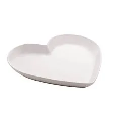 Prato Lyor Coracao Ceramica Heart Branco 27.8cm