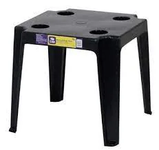 Mesa Bel Plast De Apoio Porta Copos 46 X46x43 Pt