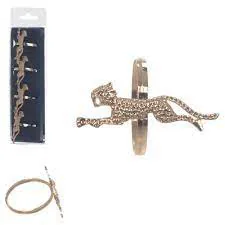 Porta Florarte Guardanapo 4 Pc Onca Dourado