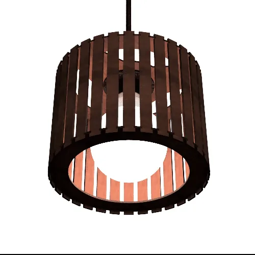 Luminaria Lenobre Teto Mdf 155-marrom Red Peq
