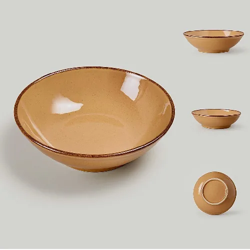 Bowl Florarte Porcelana Color X Pessego 24cm