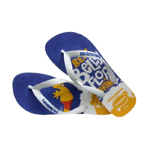 Sandalia Havaianas Simpsons Bco/az 37/38