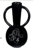 Vaso Florarte Ceramica Preto/ Branco 75270-001