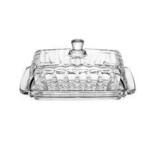 Manteigueira Lyor Cristal Chumbo C/ T Radial 18cm