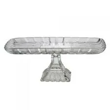 Prato Lyor Bolo Cristal Chumbo 36,5x17x14cm