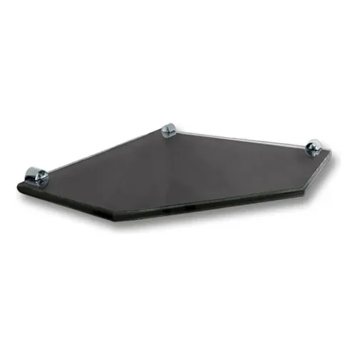 Prateleira Glasscuban Chanf C/fenda 20x20 532fm Pt