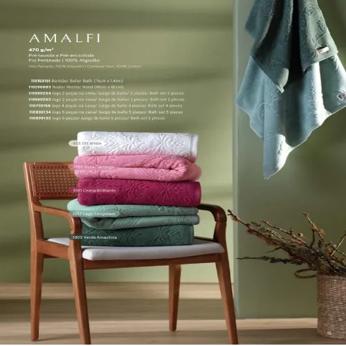 Toalha Atlantica Rosto Amalfi 48x80