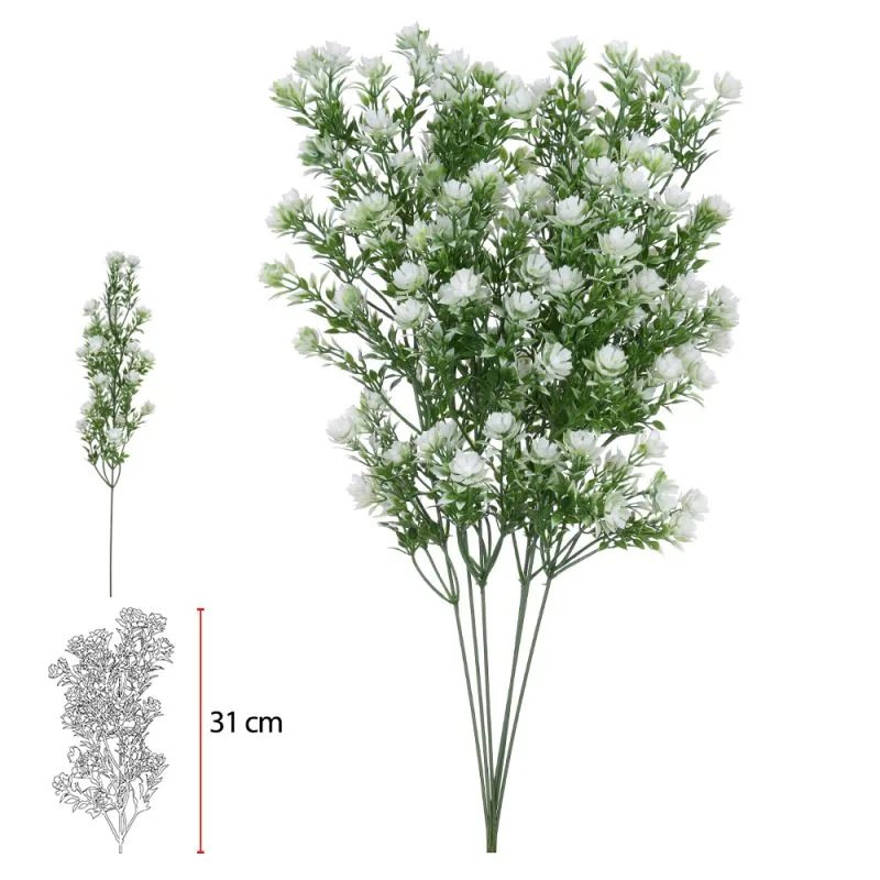 Planta Florarte C.grass C/print Plt X21 Bco 49cm