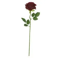 Planta Florarte Rosa Aveludado X3 Marsala 43cm