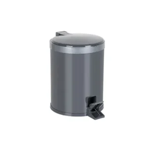 Lixeira Viel 3484 Pedal 5lt Cinza/prata