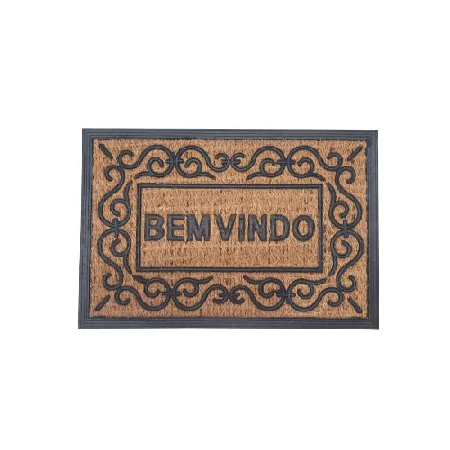 Capacho Tuut Bem Vindo Moldura Antid 40x60cm