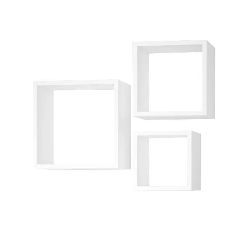 Nicho Multivisao Kit 25cm, 21,5cm, 18cm Branco