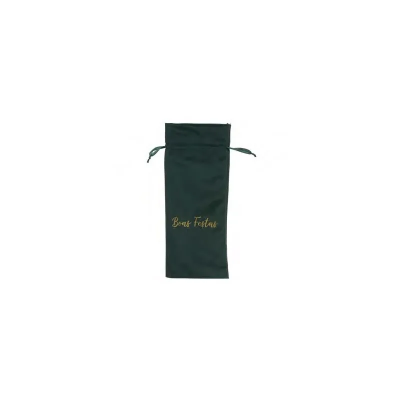Embalagem Florarte Garrafa Veludo Verde 81525-001