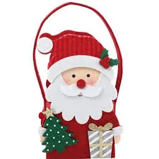 Bolsa Cromus Feltro Noel Vrm/bco/vrd 14,5cm 1 Un