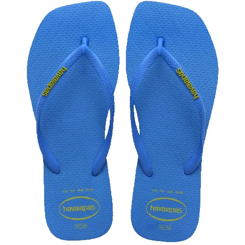 Sandalia Havaianas Slim Square Logo Pop-up Az 39/4