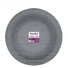 Prato Nadir Diamante Fume Fundo 22.4 Cms